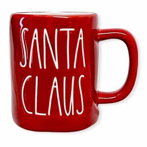 Rae Dunn Red SANTA CLAUS Coffee Mug